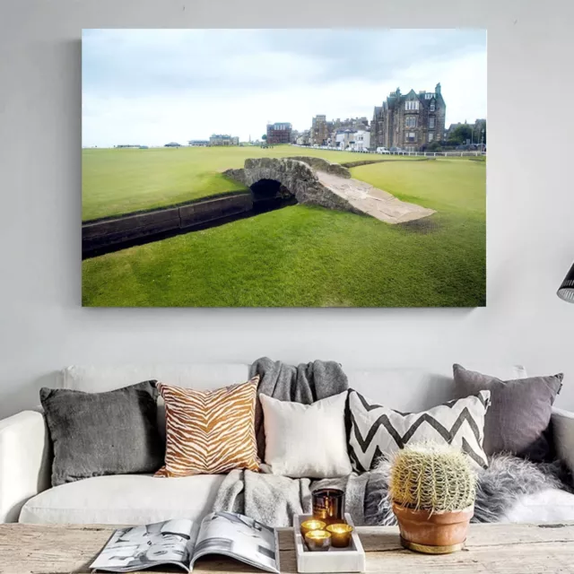 St Andrews Golf Club Golfing Sport Box Framed Canvas Art or Poster Print Picture 2