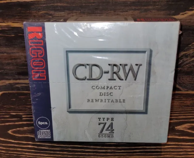 CD-RW Rewritable Compact Disk Factory Sealed Brand New Type 74 650 Mb