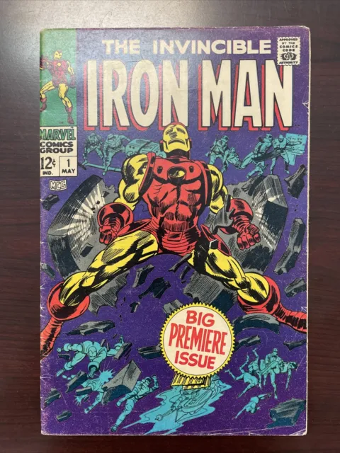 The Invincible IRON MAN #1 1968 Vintage Marvel Comic Nice Condition