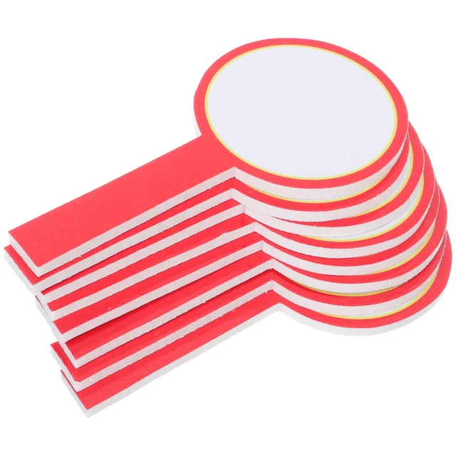8 Pcs PVC Student Whiteboard Trocken Abwischbar Weißes Auktionspaddel