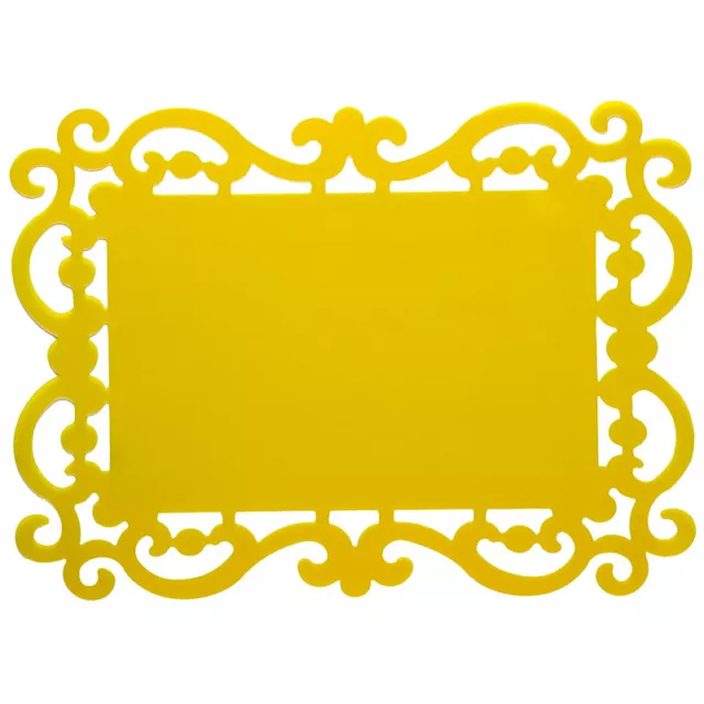 Home Baroque Set 12 Tovagliette in PVC Giallo - Bitossi