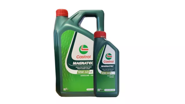 Castrol Magnatec 10W-40  A/B   1x1+1x5 =6 LITER Motoröl VW 501 01/505 00