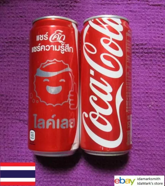 Empty COCA-COLA Coke Can THAILAND 325ml  LIFE NOTE  GREAT Tall 2015 Asia Collect