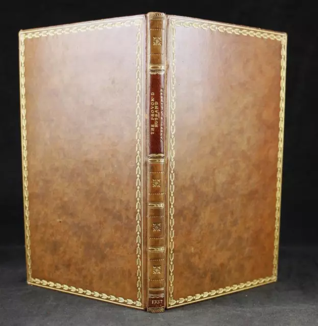 1737 VANBRUGH CIBBER, PROVOK'D HUSBAND JOURNEY to LONDON, MORRELL FULL CALF GILT