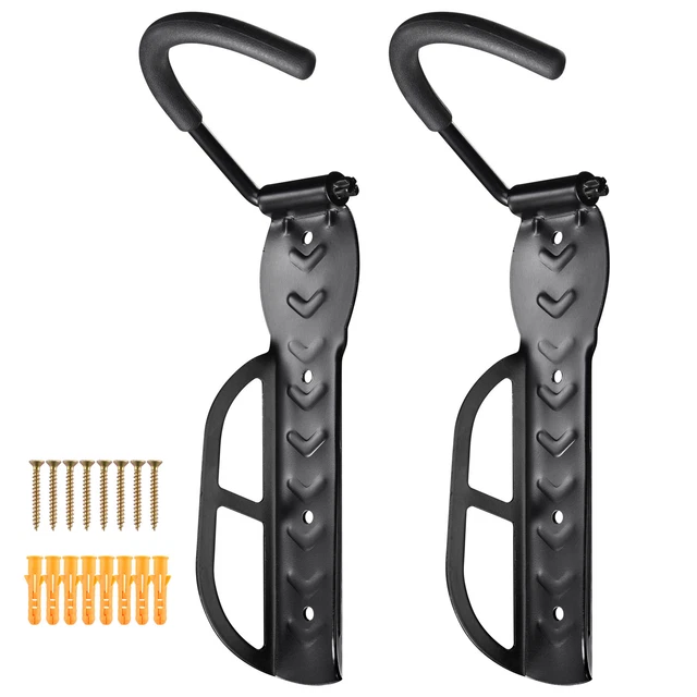 Bike Rack Wall Mount Storage Hanger Bicycle Holder Hook Vertical Garage 2 Pack