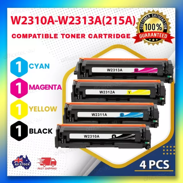 215A High Yield Toner Cartridge Compatible for HP 215A W2310A for HP Color  Pro M182nw M183fw M155 M182 M183 W2311A W2312A W2313A Printer Toner (Black  Cyan Yellow Magenta, 4-Pack, NO-CHIP) 