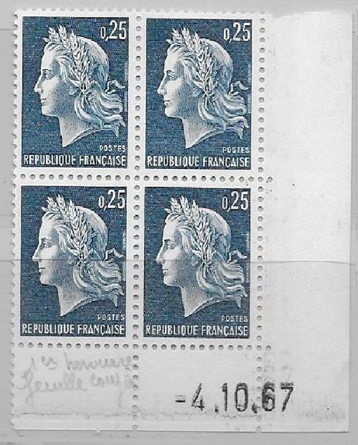 Bloc De 4 Timbres France N°4753 Coin Daté Avec Variété - Neuf ** SUPERBE - Thème Architecture