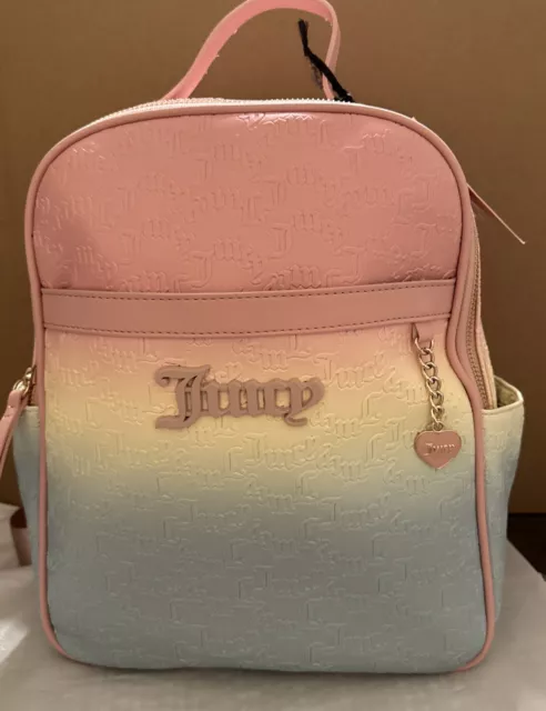 NWT Juicy Couture Pink Ombre Heartless Backpack