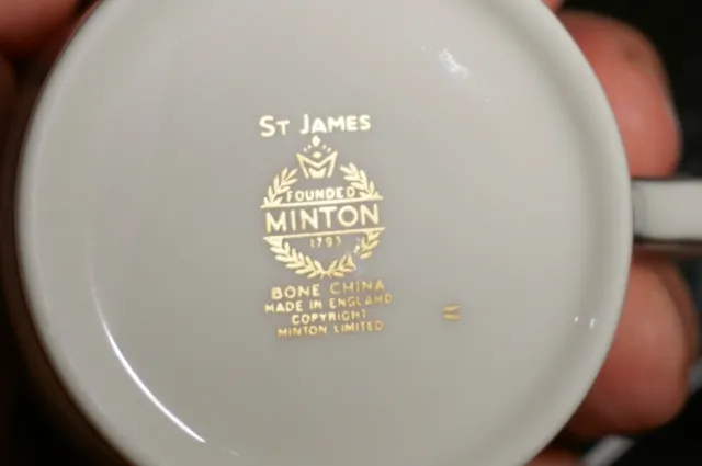 Beautiful Minton St James Demitasse And Saucer 3