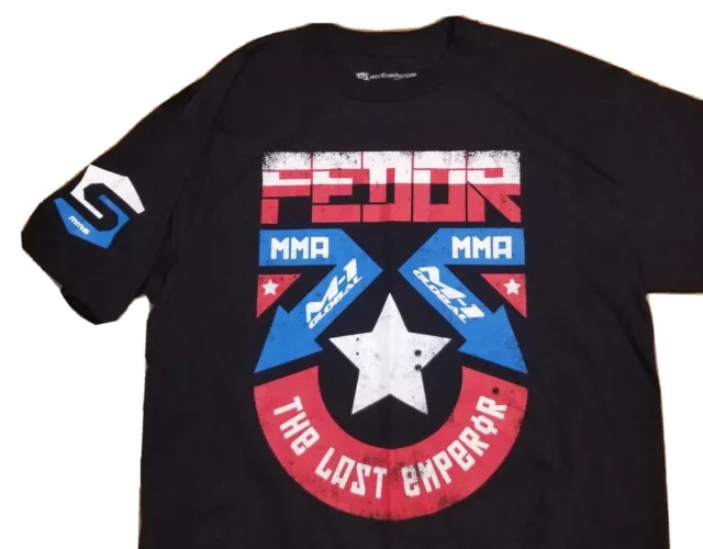 Strikeforce Fedor Emelianenko M-1 Global Shirt UFC Pride Bellator Large New RaRe