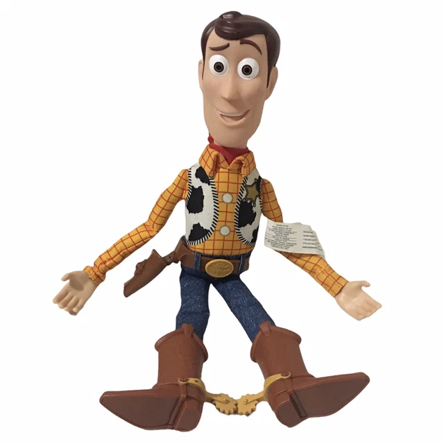 DISNEY PIXAR TOY Story Pull String Talking Woody 15” Thinkway Toys