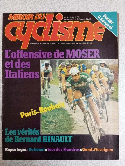 Miroir du Cyclisme - n°256 – Aout 1978 – Poster HINAULT maillot jaune
