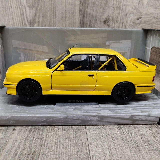Voiture Solido Bmw M3 E30 Street Fighter Jaune 1990 1:18 Neuf Boite S1801513 2