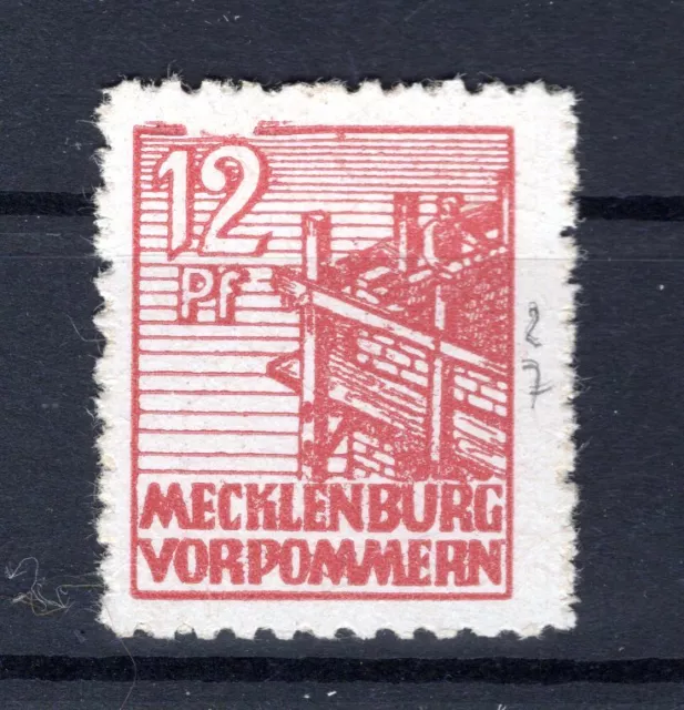 SBZ MeckPOM 36xc PFI FARBE und ABART ** MNH POSTFRISCH BPP (K9793