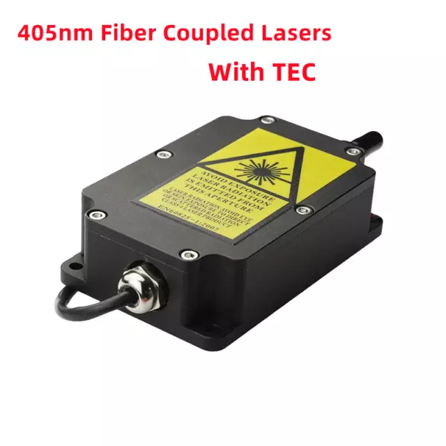405nm UV Diode Laser 2W-12W Multi Mode Fiber Coupled Laser Built-in TEC Cooling