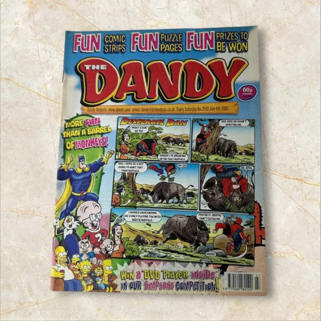 The Dandy comic No 3163 6th July 2002