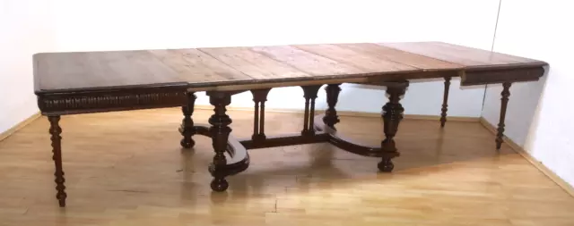 Antik Kulissentisch Esszimmer Tisch  Tafel  Gründer ca. 1900Jh