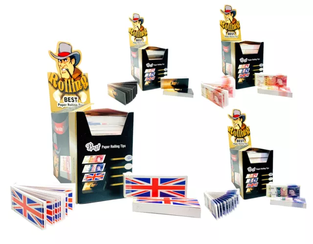 Souvenir Theme Filter Tips Union Jack £20 £50 Cigarette Rolling Smoking Roaches