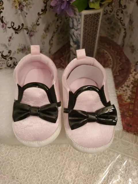 Chaussures à enfiler en soie décontractées bébé bébé bébé 6/12M petit trésor 2