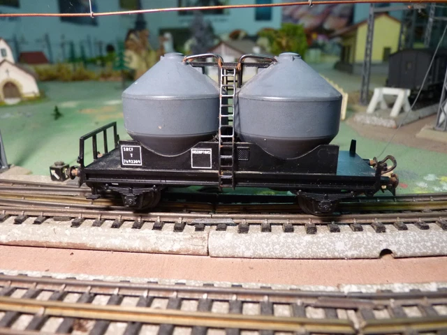 2 Wagons Couverts SMCF Métal – Échelle HO, 3 Rails, Non Isolés