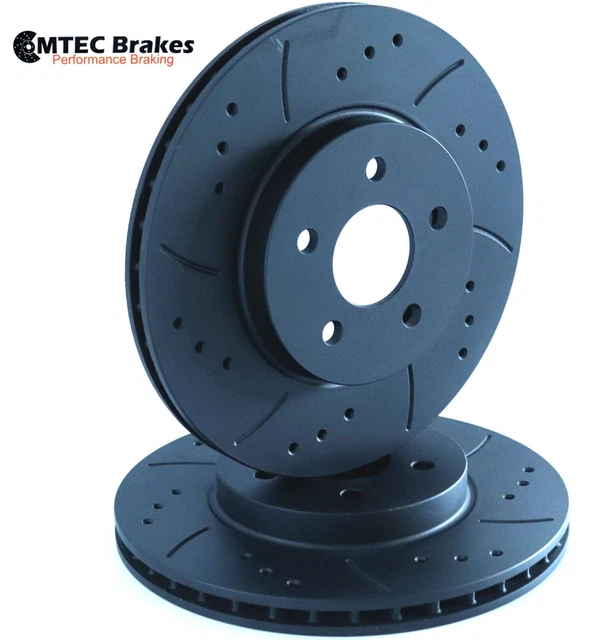 Disques De Frein MTEC Pour Mazda RX8 - 323 Mm, Perforés Rainurés, Noir, Avec Plaquettes