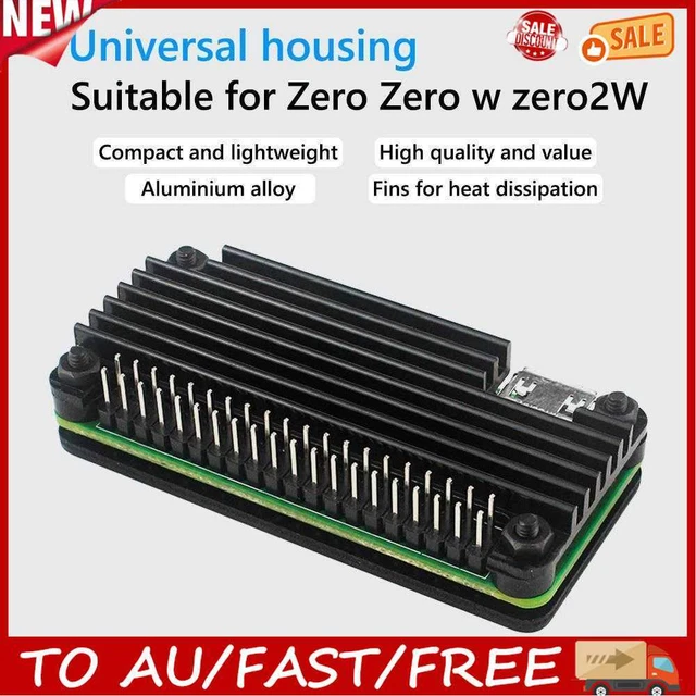 Aluminum Alloy Heat Sink Housings Shell for Raspberry Pi Zero/Zero W/Zero 2W