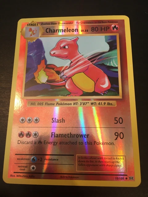 CHARMELEON - EVOLUTIONS 10/108 (Reverse Holo) Pokemon Card EUR 4,68 -  PicClick FR