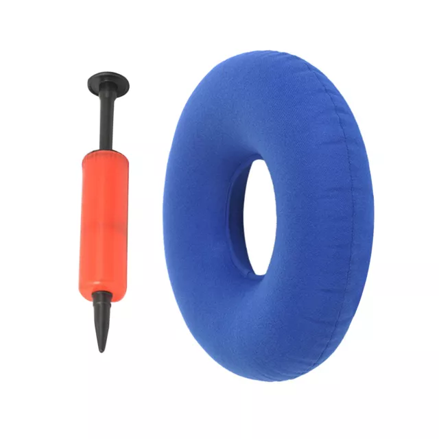 35cm Inflatable Vinyl Ring Round Seat Pillow Cushion Medical Hemorrhoid W/Pump