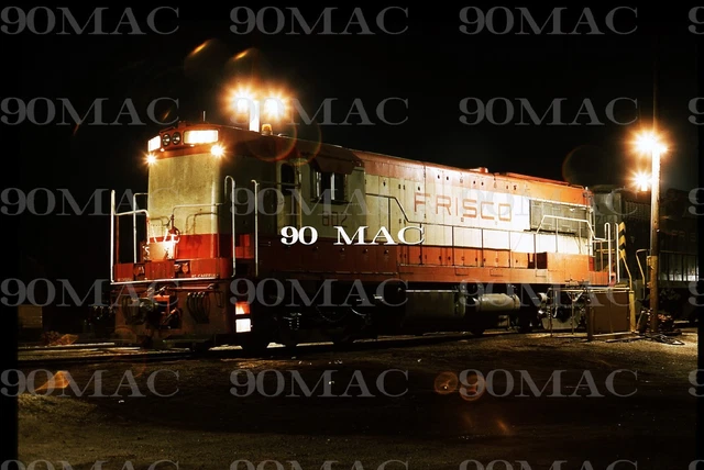 FRISCO-SLSF. GE U25B #802. Original Slide 1966. HH.