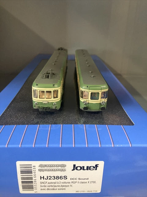 Jouef HJ2388 Autorail diesel RGP2 X 2700 à 2 voitures, SNCF, livré
