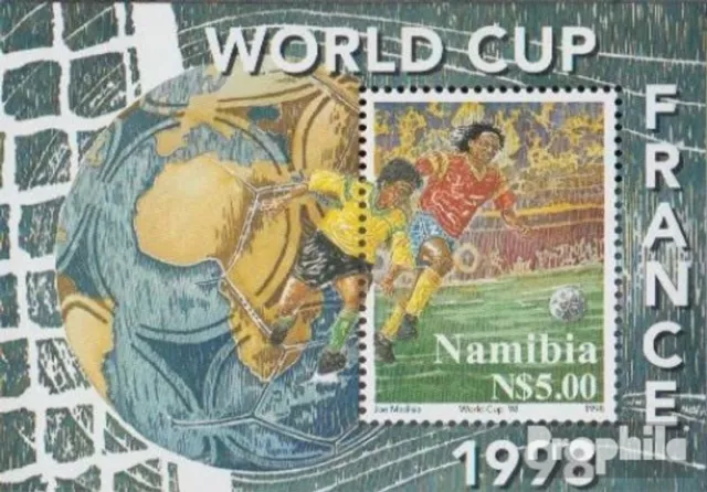 Namibia - Südwestafrika Block42 (kompl.Ausg.) postfrisch 1998 Fussball WM Frankr