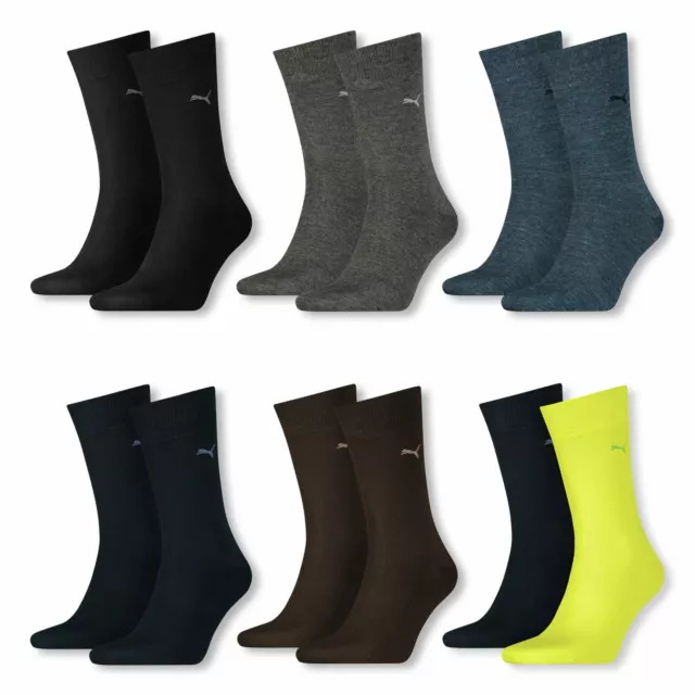 2, 4, 6, 8, 12 Paar PUMA Herren Business Socken Strümpfe Classic Socks Farbwahl