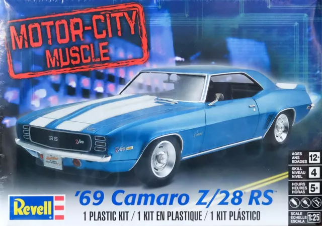 1969 Chevy Camaro Z/28 RS Chevrolet 1:25 Model Kit Bausatz Revell 7457