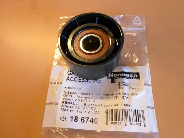 Galet Courroie Accessoires Neuf Nissan Opel Renault 1L9 2L2 2L5 Dci 186740