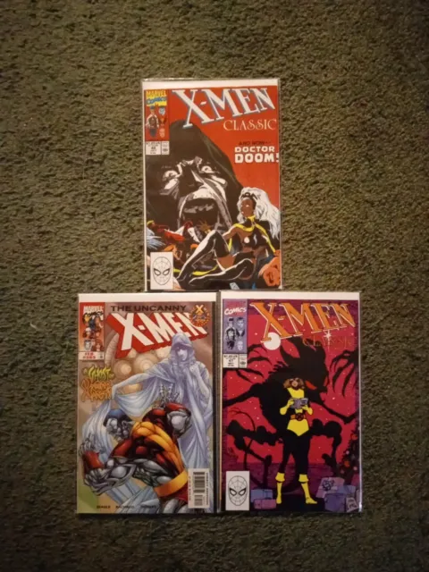 Marvel Comics "X-Men" Lot Of 3 Copper Age Classics & Uncanny NM Perfect!