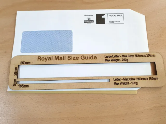 Royal Mail PPI Letter Large Size Guide Post Office Postal Price Postage Template