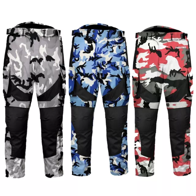 Motorcycle Camo Racing Motorbike Trousers Riding Textile Waterproof Pants Mens