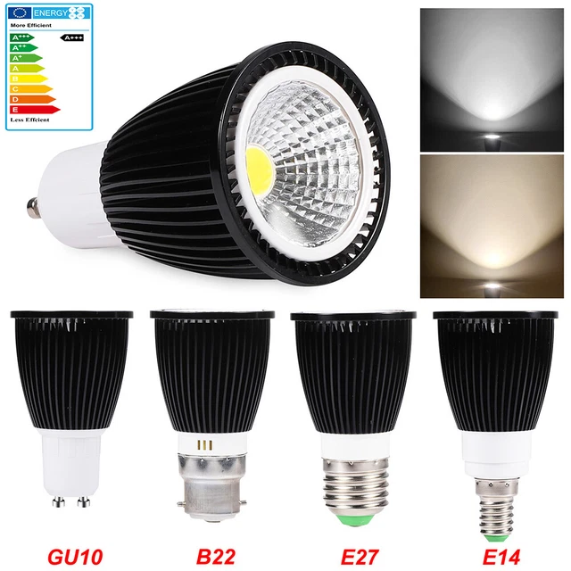 7W LED Glühbirnen E27 E14 GU10 B22 Leuchtmittel COB Einbauspots Lampen Birne DE