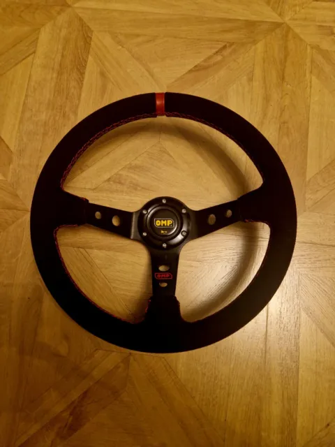 OMP Red Deep Dish Steering Wheel