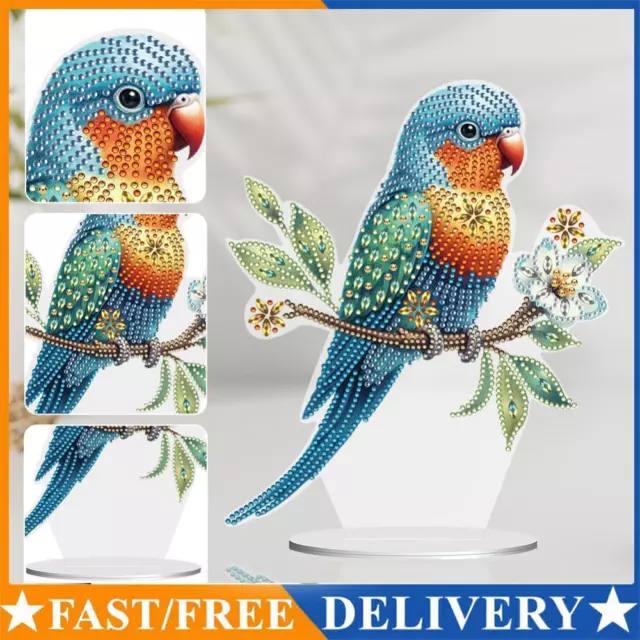Parrot Special Shape Desktop Diamond Painting Art for Adults Beginner (GJ527)