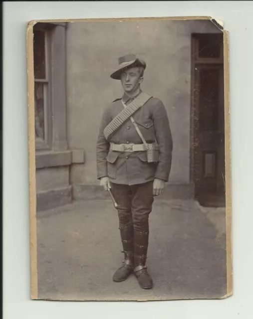 Boer War Era 1899 Imperial Yeomanry Trooper Cabinet Photo