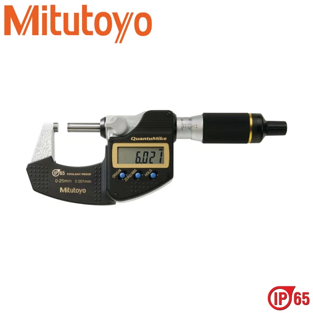 MITUTOYO QUANTUMIKE DIGITAL Outside Micrometer Coolant Proof 025mm 0