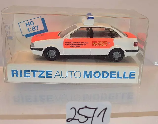 Rietze 1/87 Nr. 50462 Audi 80 Limousine ASB Nürnberg / Fürth OVP #2571