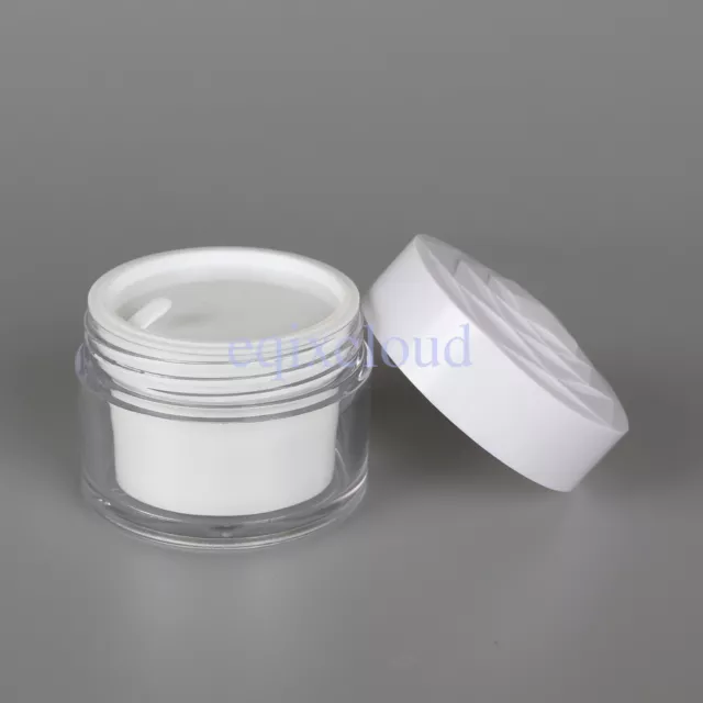 20g 30g 50g Empty Plastic Jars Container Rose Cap Cosmetic Cream Salve Gel Pot 3