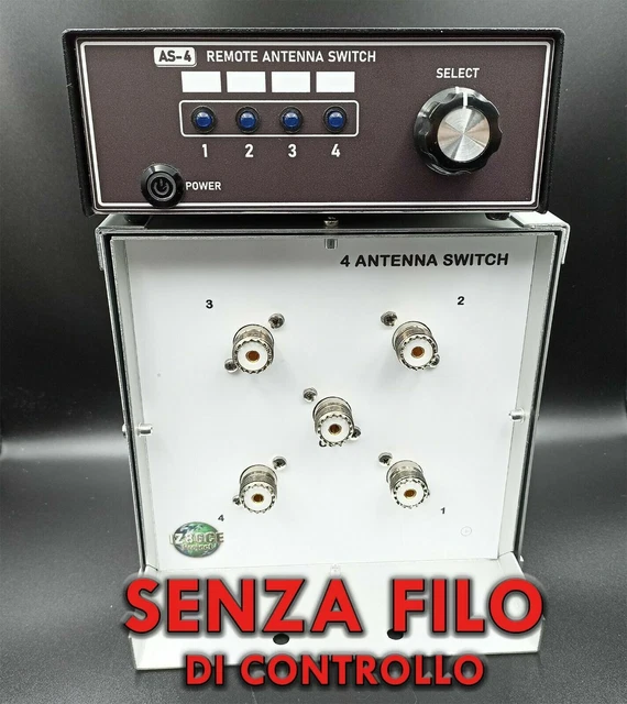 AS-304 commutatore di antenna con 4 posizioni remoti senza alimentazione DC