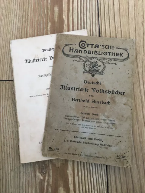 Deutsche illustrierte Volksbücher Nr.153 Berthold Auerbach Zehnter Band alt Buch