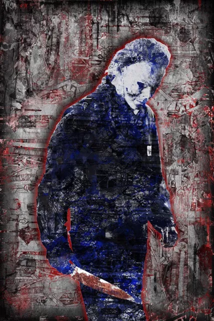 MICHAEL MYERS From HALLOWEEN , Halloween The Movie 12x18in Poster  FREE SHIPPING