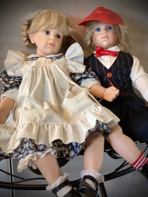 Hildegard Gunzel Doll LeeAnn Blond Human Hair Wig Handblown Blue Eyes