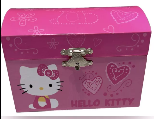 Sanrio Hello Kitty Musical Jewelry Box with Lots of Jewelry and Accessories