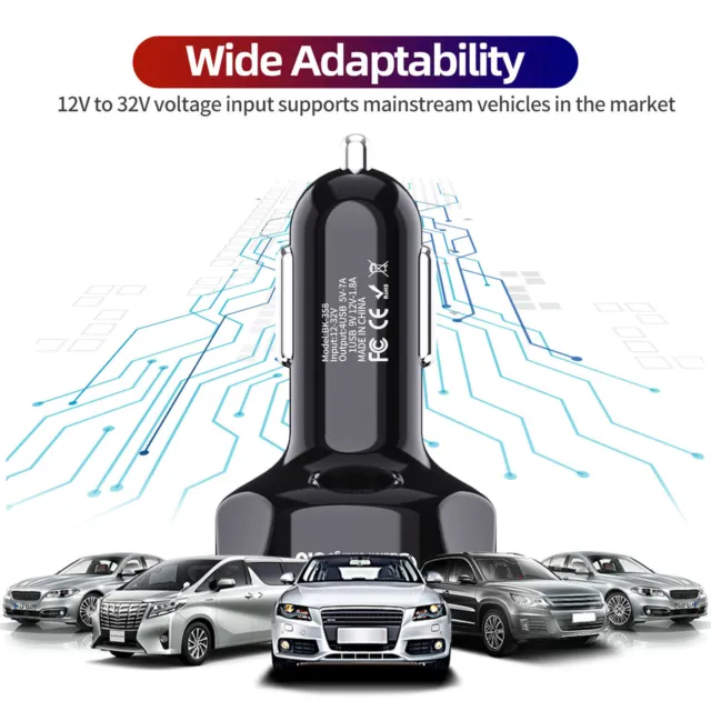 Car Charger Fast Charging Charge Phone One to Four Phone Charger Plug And Play